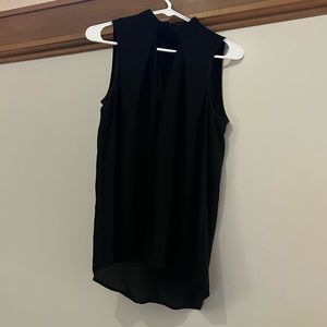 Black sleeveless top